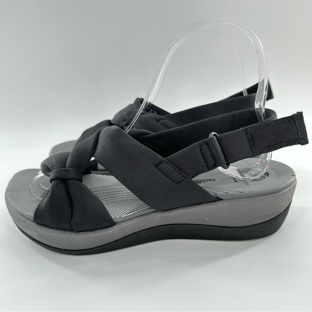 Clarks cloudsteppers Arla Meg sandals black comfort walking - Picture 8 of 14
